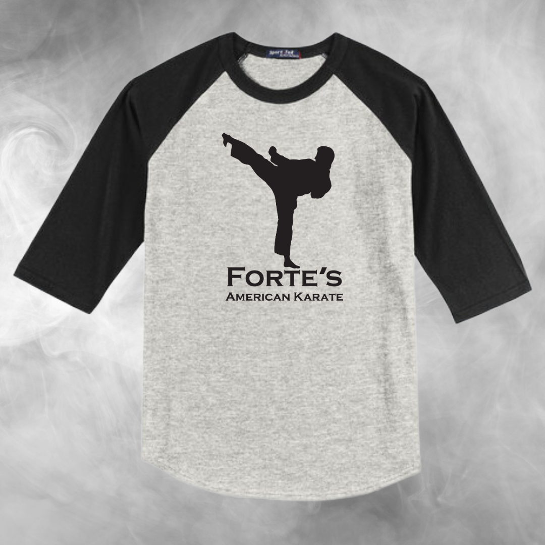Forte's Karate Spring Youth Baseball Raglan Tee