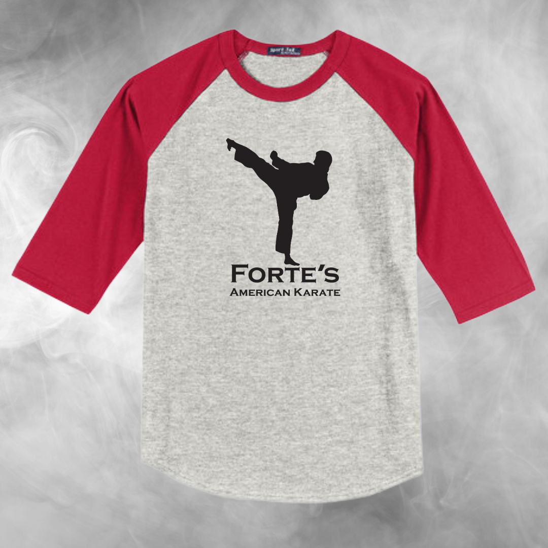 Forte's Karate Spring Youth Baseball Raglan Tee