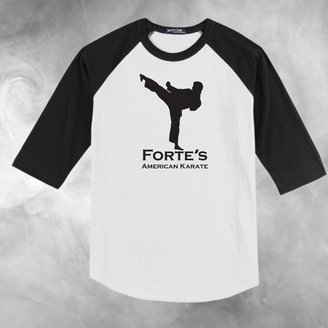 Forte's Karate Spring Youth Baseball Raglan Tee