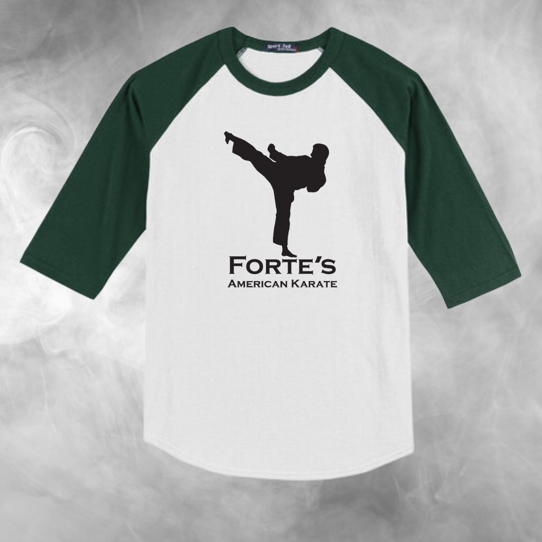 Forte's Karate Spring Youth Baseball Raglan Tee