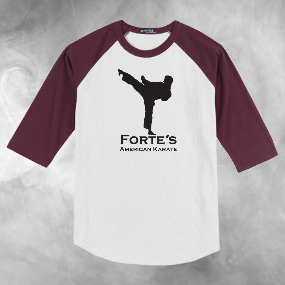 Forte's Karate Spring Youth Baseball Raglan Tee