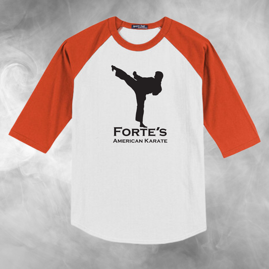 Forte's Karate Spring Youth Baseball Raglan Tee