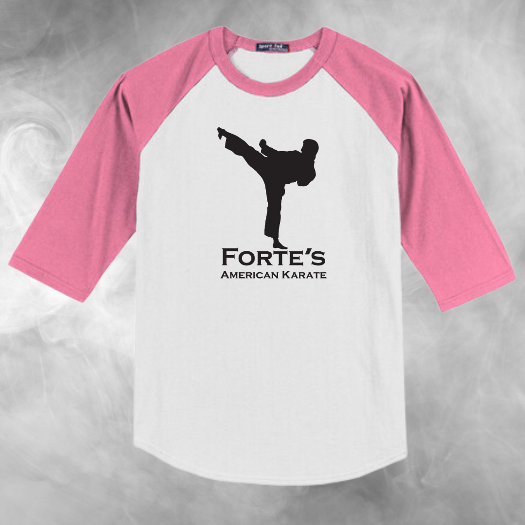 Forte's Karate Spring Youth Baseball Raglan Tee