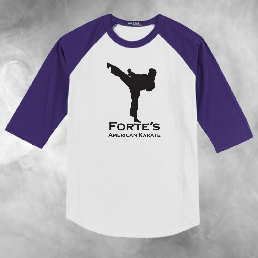 Forte's Karate Spring Youth Baseball Raglan Tee