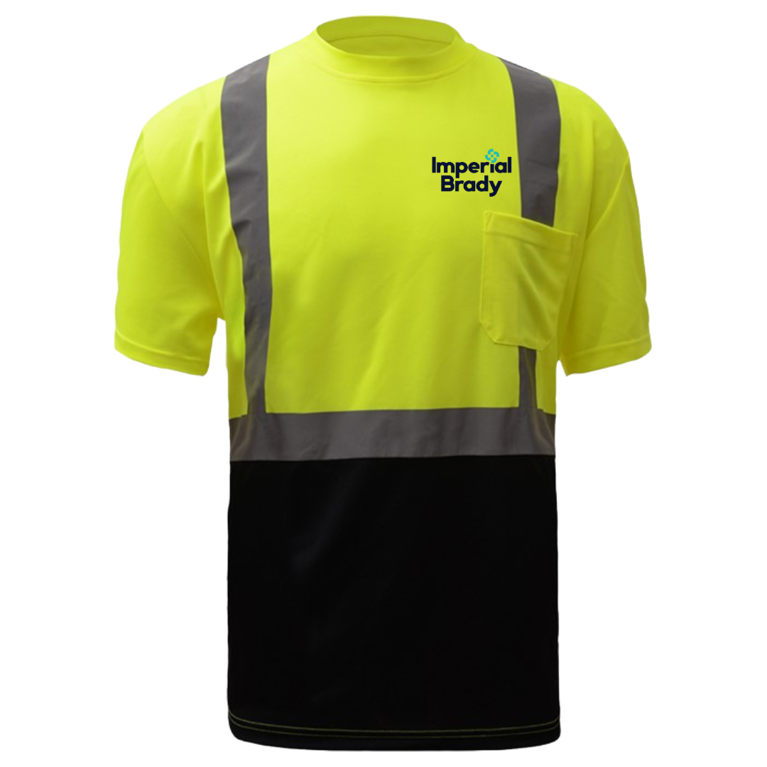 Imperial Brady Class 2 Safety T-Shirt with Black Bottom