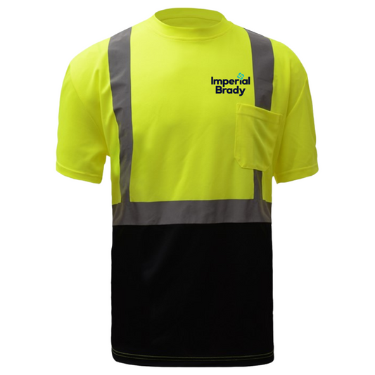 Imperial Brady Class 2 Safety T-Shirt with Black Bottom